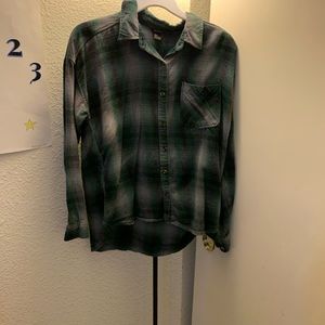 Flannel along sleeve